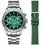 Dissing MK9 Set Limited Edition D1498 klocka för Herr med Grön urtavla som mäter 43 mm i diameter och har en Stål Länk klockrem