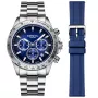 Dissing MK9 Set Limited Edition D1499 klocka för Herr med Blå urtavla som mäter 43 mm i diameter och har en Stål Länk klockrem