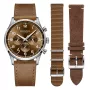 Dissing Pilot Special Edition D1438 klocka med Brun urtavla och en boett med 42 mm i diameter och ett Natoarmband i Brun