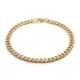 Captena Panzer Golden Steel Bracelet 5 mm Armband Rostfritt Stål DU20016