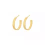 Pernille Corydon Midi Pine Örhängen 18 kt. Guldpläterad Silver e-487-gp