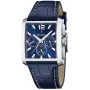 Festina Chrono Timeless F20636/2 klocka med Blå urtavla och en boett med 38 mm i diameter och ett Läderarmband i Blå