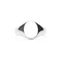 IX Studios Mini Oval Signet Ring 22 kt. Silver DMN0299 RH