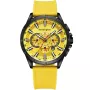 Kensington Master K0053 klocka för Herr med Gul urtavla som mäter 48 mm i diameter och har en Gul Silikonklockarmband klockrem