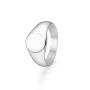 Mads Z Signet Round Ring Silver 3140181