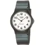 Casio Timeless MQ-24-7B2LEG klocka med Vit urtavla och en boett med 35 mm i diameter och ett Gummiarmband i Svart