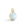 Julie Sandlau Prime Pendant Milky Aqua Hängsmycke 22 kt. Guldpläterad Silver PD19GDMLAQCR