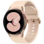 Samsung Galaxy Watch4 40mm BT Pink Gold SM-R860NZDAEUD klocka med  urtavla och en boett med 40 mm i diameter och ett Gummiarmband i Rosa