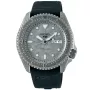 Seiko 5 Sports Automatic SRPE79k1 klocka med Grå urtavla och en boett med 43 mm i diameter och ett Gummiarmband i Svart