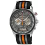Seiko SSB403P1 klocka med Grå urtavla och en boett med 41 mm i diameter och ett Natoarmband i Svart, Grå, Orange