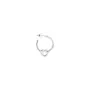 Jane Kønig Tied Heart Hoop Örhängen Single 18 kt. Silver THH-AW25-S