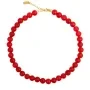 House of Vincent Candy Coral Halsband Glas VJ233-UNG-R