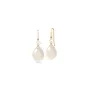 Julie Sandlau Elina Earrings White moonstone Örhängen 14 kt. Guldpläterad Silver YG14-HKS829WHPLWHMN