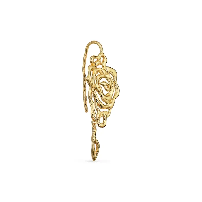 Jane Kønig - Rose Earring - Forgyldt