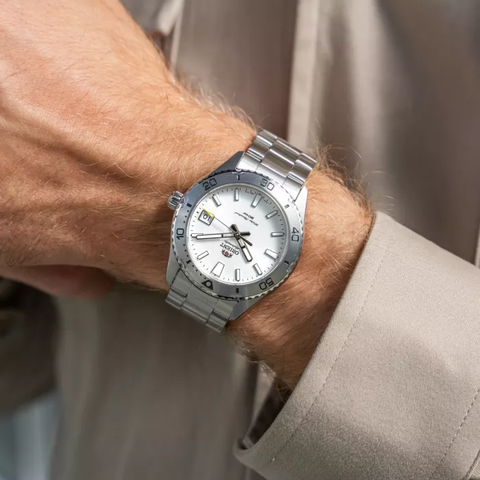 ORIENT Mako 40 RN-AC0Q03S Brand New Orient Mako 3 40mm White Dial  