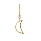 STINE A Jewelry Bella Moon Örhängen Single Guldpläterad Silver 1282-02-S