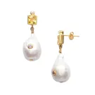 ANNI LU Baroque Bling Örhängen Förgylld mässing 180-02-38