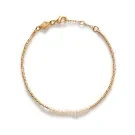 ANNI LU Slim Pearly Armband Förgylld mässing 252-10-04