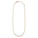 ANNI LU Slim Pearly Halsband Förgylld mässing 252-20-21