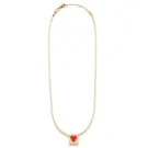 ANNI LU You Are Loved Ecru Halsband Förgylld mässing 252-20-25