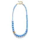 ANNI LU Float Lace Agate Halsband Förgylld mässing 252-20-38