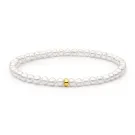 Gaura Natural Pearls Pearl Armband Guldpläterad Silver 252-29B