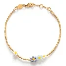 ANNI LU Bluebell Bloom Armband Förgylld mässing 261-10-05