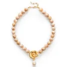 ANNI LU Jetset Gems Halsband Förgylld mässing 261-20-45