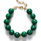 ANNI LU Malachite Armband Förgylld mässing 262-10-11