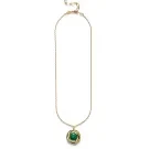 ANNI LU Malachite Halsband Förgylld mässing 262-20-37