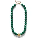 ANNI LU Malachite Halsband Förgylld mässing 262-20-41