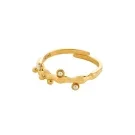 Pilgrim LULU magisk stack Ring Förgylld mässing 632532064