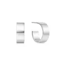 Ania Haie Flat Medium Hoop Örhängen Silver E062-04H