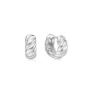 Ania Haie Bold Texture Small Örhängen Silver E063-06H