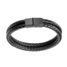 Auxere Double Row Armband Läder KXD0122