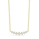 Alier Studio Linea Diamond Cluster Halsband Guld 0,33 ct. AS009