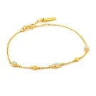 Ania Haie Mineral Glow Armband Guldpläterad Silver B014-02G