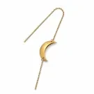 Jane Kønig Big Half Moon NO. 2 Chain Earrring Örhängen Single Guldpläterad Rostfritt Stål BHME-AW26-SS-G