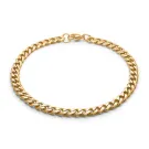 Captena Panzer Golden Steel Bracelet 5 mm Armband Rostfritt Stål DU20016