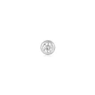 Ania Haie Sparkle Bezel Barbell Örhängen Single Silver E035-06H