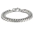 Auxere Panzer Armband Rostfritt Stål KXD0194