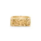 IX Studios Rustic Ring Guldpläterad Silver DMN0321GD