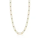 Ania Haie Link Up Halsband Guldpläterad Silver N046-03G