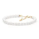 Gaura Natural Pearls Pearl Armband Guldpläterad Silver PYFORW555-B