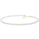 Gaura Natural Pearls Pearl Halsband Guldpläterad Silver PYFORW555
