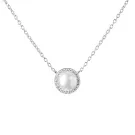 Gaura Natural Pearls Pearl Halsband Silver SK21247N