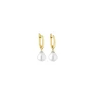 Gaura Natural Pearls Pearl Örhängen Guldpläterad Silver SK26349GYEL