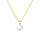 Gaura Natural Pearls Pearl Pendant Halsband Guldpläterad Silver SK26353GYN