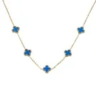 SKØR CLOVE CHAIN DARK BLUE Halsband Rostfritt Stål SK0086