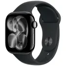 Apple Watch Series 11 GPS 46mm Jet Black Aluminium Black Sport Band S/M MEUW4